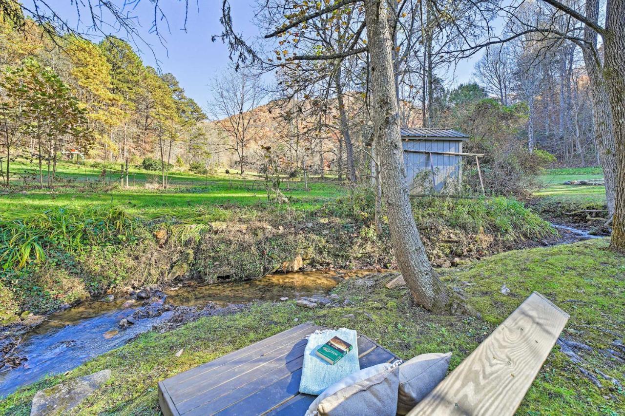 Creekside Bryson City Cabin With Private Hot Tub Villa Exterior photo